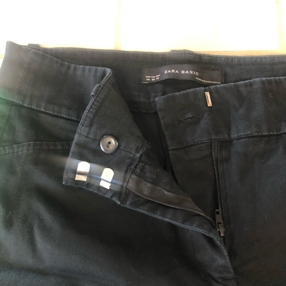 ZARA Basic Black Pants, Sz 8, 33" L, Conservative, Office - Picture 7 of 7